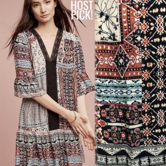 Anthropologie Dresses & Skirts - ANTHROPOLOGIE Maeve PEARSON Lace Peasant Dress S M